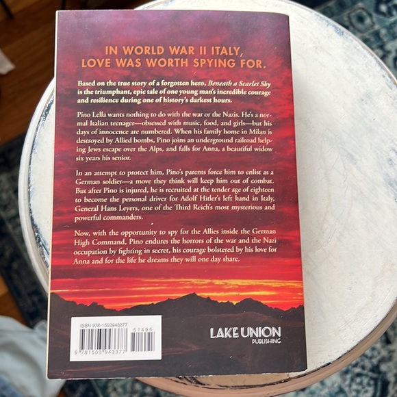 Beneath a scarlet sky book - Picture 2 of 3